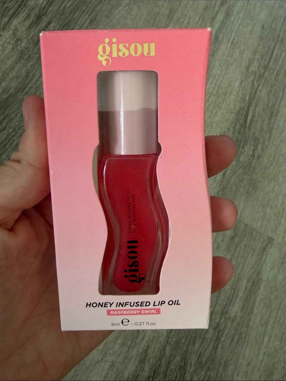 Gisou Honey Infused Lip Oil — Raspberry Swirl